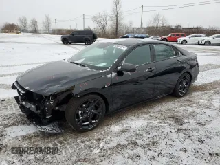2025 Hyundai Elantra N Line z VIN KMHLR4DF1SU864121, wystawiony jako Copart lot #85042824 z przebiegiem 1 184 mil mil oraz Szkoda całkowita • Salvage title. Historia ofert i sprzedaży dostępna na DreamBid. Obrazek 1.