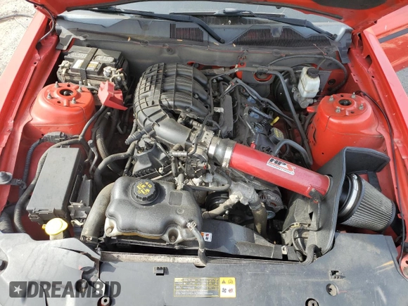 2011 Ford Mustang V6 with VIN 1ZVBP8AM4B5130810, listed as a Copart auction lot 54704645 with 186,024 mi miles and Salvage title. Bid and sale history available at DreamBid. Image 11.