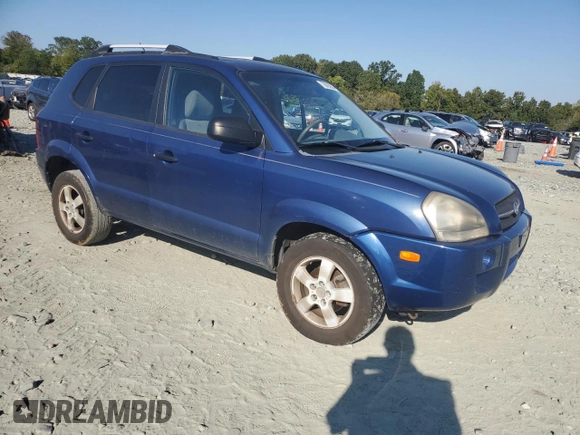 2008 Hyundai Tucson GLS with VIN KM8JM12B98U732348, listed as a Copart auction lot 75002864 with 180,088 mi miles and Salvage Title. Bid and sale history available at carsss.com. Image 4.