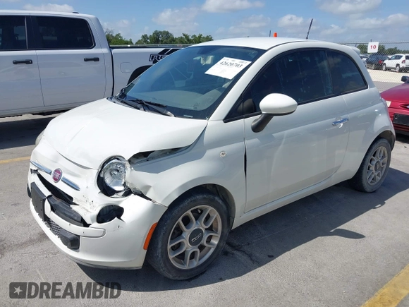 2013 FIAT 500 Pop with VIN 3C3CFFAR6DT752830, listed as a IAAI auction lot 42620703 with 89,150 mi miles and . Bid and sale history available at DreamBid. Image 17.