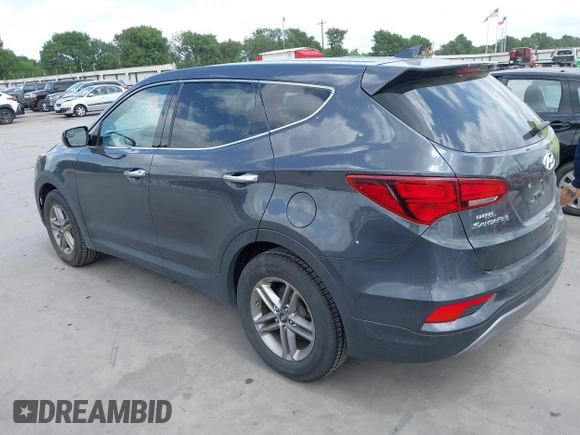 2017 Hyundai Santa Fe 2.4L with VIN 5XYZTDLB6HG458652, listed as a IAAI auction lot 42081160 with 90,816 mi miles and . Bid and sale history available at DreamBid. Image 3.