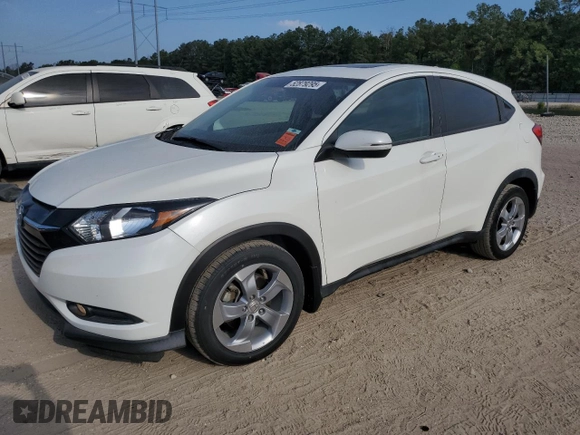 2016 Honda HR-V EX with VIN 3CZRU5H57GM721135, listed as a Copart auction lot 52879295 with 97,050 mi miles and Salvage Title. Bid and sale history available at carsss.com. Image 1.