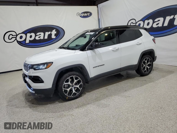 2025 Jeep Compass Limited with VIN 3C4NJDCN3ST525898, listed as a Copart auction lot 64487835 with 15,900 mi miles and Clean title. Bid and sale history available at DreamBid. Image 1.