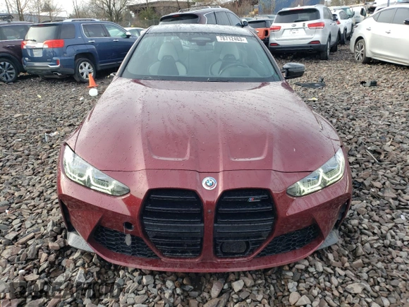 2023 BMW M4 Competition xDrive with VIN WBS43AZ06PCL26274, listed as a Copart auction lot 78712463 with 0 mi miles. Bid and sale history available at carsss.com. Image 5.