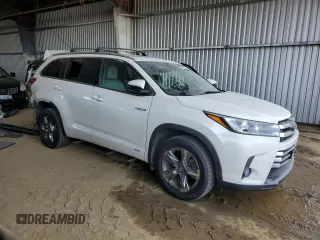 2018 Toyota Highlander Hybrid Limited with VIN 5TDDGRFH7JS041481, listed as a Copart auction lot 41829725 with 142,796 mi miles and Salvage title. Bid and sale history available at DreamBid. Image 4.