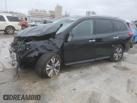 2018 Nissan Pathfinder SV with VIN 5N1DR2MN6JC636152, listed as a Copart auction lot 45975665 with 0 mi miles and Salvage Title. Bid and sale history available at carsss.com. Image 1.