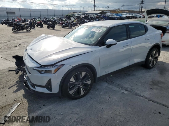 2024 Polestar 2 with VIN YSMFD3KA2RL238020, listed as a Copart auction lot 51341825 with 7,565 mi miles and Salvage Title. Bid and sale history available at carsss.com. Image 1.