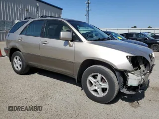 2002 Lexus RX 300 with VIN JTJGF10U220134577, listed as a Copart auction lot 61478865 with 162,872 mi miles and Salvage title. Bid and sale history available at DreamBid. Image 4.
