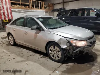 2012 Chevrolet Cruze LS with VIN 1G1PC5SH4C7373567, listed as a Copart auction lot 46416865 with 140,001 mi miles and Salvage Title. Bid and sale history available at carsss.com. Image 4.