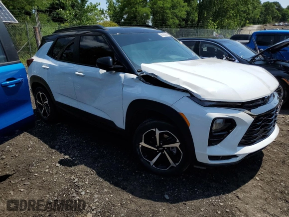 2023 Chevrolet TrailBlazer RS with VIN KL79MUSL2PB212940, listed as a Copart auction lot 65130294 with 4,954 mi miles and Salvage Title. Bid and sale history available at DreamBid. Image 4.