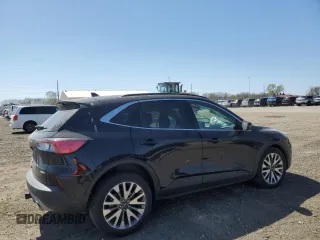 2020 Ford Escape Titanium with VIN 1FMCU9J97LUA55895, listed as a Copart auction lot 53058785 with 70,988 mi miles and Salvage title. Bid and sale history available at DreamBid. Image 3.