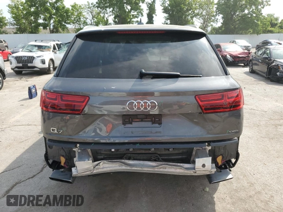 2019 Audi Q7 Premium Plus z VIN WA1LHAF79KD037702, wystawiony jako Copart lot #59628035 z przebiegiem Nie podano mil oraz Szkoda całkowita • Salvage title. Historia ofert i sprzedaży dostępna na DreamBid. Obrazek 6.