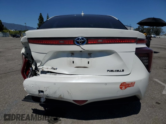 2018 Toyota Mirai with VIN JTDBVRBD9JA004025, listed as a Copart auction lot 56686705 with 81,292 mi miles and Salvage title. Bid and sale history available at DreamBid. Image 6.