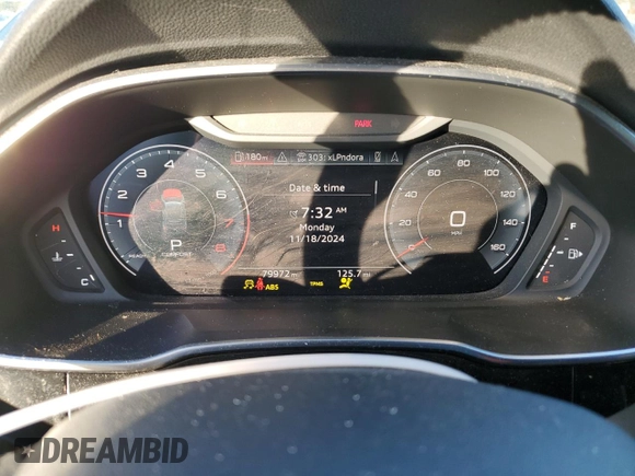2019 Audi Q3 S line Premium Plus with VIN WA1EECF34K1084907, listed as a Copart auction lot 80546094 with 79,972 mi miles and Salvage Title. Bid and sale history available at carsss.com. Image 9.