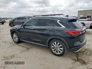 2019 Infiniti QX50 Essential with VIN 3PCAJ5M34KF124523, listed as a Copart auction lot 59371505 with 59,457 mi miles and Salvage title. Bid and sale history available at DreamBid. Image 2.
