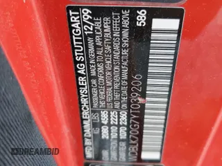 2000 Mercedes-Benz CLK 320/430 z VIN WDBLK70G7YT039206, wystawiony jako Copart lot #53269374 z przebiegiem Nie podano mil oraz Nie do naprawy • Non repairable. Historia ofert i sprzedaży dostępna na DreamBid. Obrazek 13.