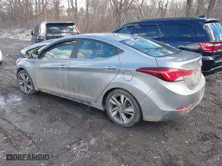 2014 Hyundai Elantra SE with VIN KMHDH4AE8EU112407, listed as a IAAI auction lot 41713194 with 126,050 mi miles. Bid and sale history available at carsss.com. Image 3.
