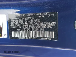 2023 Toyota GR86 with VIN JF1ZNBC11P8764160, listed as a Copart auction lot 89409965 with 12,480 mi miles and Salvage Title. Bid and sale history available at carsss.com. Image 14.