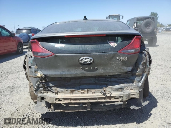 2022 Hyundai Ioniq Blue with VIN KMHC65LC7NU274788, listed as a Copart auction lot 61217164 with 75,317 mi miles and Salvage Title. Bid and sale history available at DreamBid. Image 6.