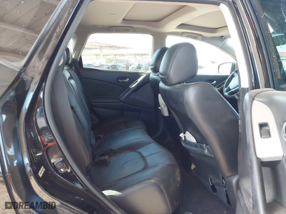 2009 Nissan Murano SL with VIN JN8AZ18W59W154596, listed as a IAAI auction lot 41713782 with 1 mi miles. Bid and sale history available at carsss.com. Image 8.