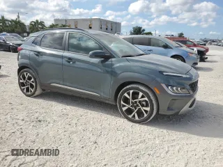 2022 Hyundai Kona Limited with VIN KM8K53A34NU805516, listed as a Copart auction lot 80273864 with 25,249 mi miles and Salvage Title. Bid and sale history available at carsss.com. Image 4.