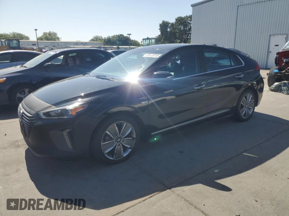 2017 Hyundai Ioniq Limited with VIN KMHC85LC9HU039811, listed as a Copart auction lot 62559315 with 160,552 mi miles and Clean title. Bid and sale history available at DreamBid. Image 1.