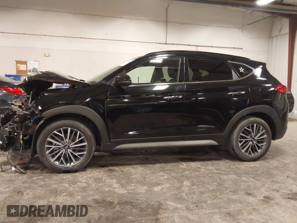 2021 Hyundai Tucson Limited with VIN KM8J3CAL6MU385001, listed as a IAAI auction lot 42230850 with 30,439 mi miles and . Bid and sale history available at DreamBid. Image 15.