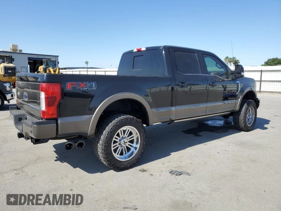 2018 Ford F-250 XL with VIN 1FT7W2BT8JEC41826, listed as a Copart auction lot 58734745 with 74,844 mi miles and Salvage title. Bid and sale history available at DreamBid. Image 3.