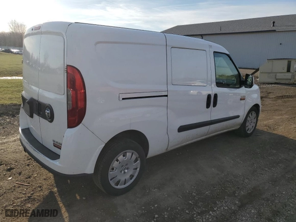 2015 Ram ProMaster City Cargo Van Tradesman SLT with VIN ZFBERFBTXF6A46758, listed as a Copart auction lot 49584265 with 258,060 mi miles and Salvage Title. Bid and sale history available at carsss.com. Image 3.