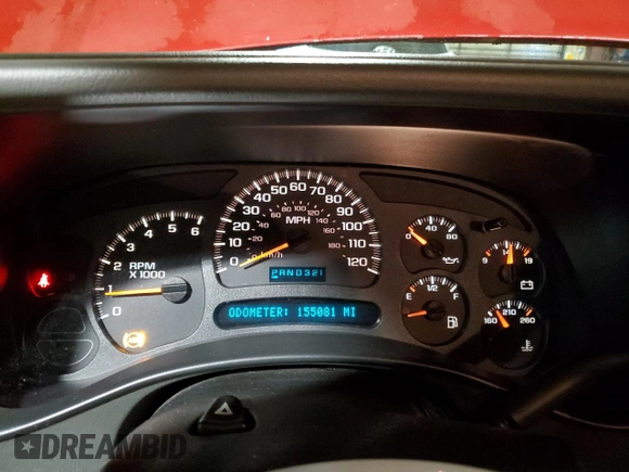 2003 Chevrolet Silverado 1500 with VIN 2GCEK19T931370679, listed as a Copart auction lot 48161615 with 155,081 mi miles and Clean Title. Bid and sale history available at carsss.com. Image 9.