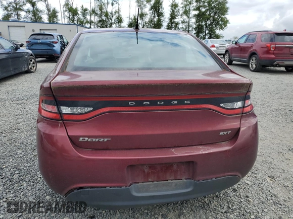 2015 Dodge Dart SXT z VIN 1C3CDFBB5FD373947, wystawiony jako Copart lot #56401045 z przebiegiem 100 232 mil mil oraz Szkoda całkowita • Salvage title. Historia ofert i sprzedaży dostępna na DreamBid. Obrazek 6.