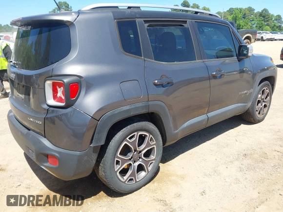 2016 Jeep Renegade Limited with VIN ZACCJADT0GPC91124, listed as a IAAI auction lot 42019518 with 131,471 mi miles and . Bid and sale history available at DreamBid. Image 4.