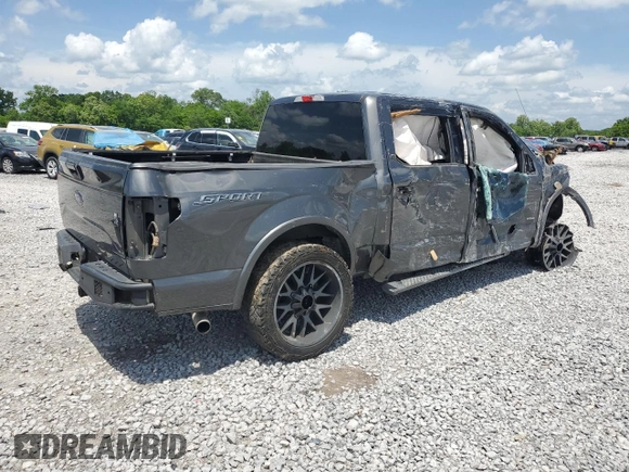 2015 Ford F-150 XL with VIN 1FTEW1CG8FFB76903, listed as a Copart auction lot 55628185 with Not provided miles and Salvage title. Bid and sale history available at DreamBid. Image 3.