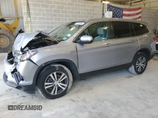 2018 Honda Pilot EX-L with VIN 5FNYF6H68JB007648, listed as a Copart auction lot 61397605 with 76,357 mi miles and Salvage title. Bid and sale history available at DreamBid. Image 1.