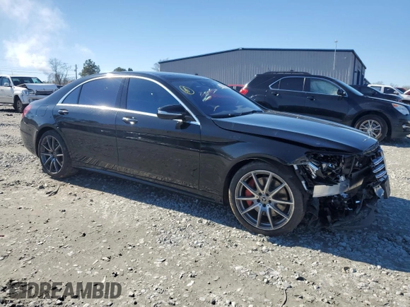 2020 Mercedes-Benz S with VIN W1KUG6GB1LA529033, listed as a Copart auction lot 41689754 with 21,612 mi miles and . Bid and sale history available at DreamBid. Image 4.