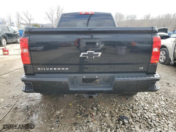 2018 Chevrolet Silverado 1500 LT with VIN 2GCVKREC7J1106703, listed as a Copart auction lot 43283895 with 163,303 mi miles and Salvage Title. Bid and sale history available at carsss.com. Image 6.