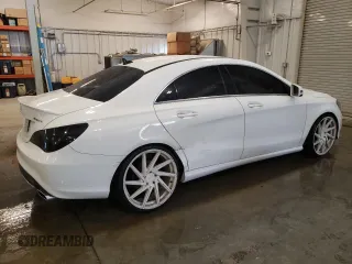 2015 Mercedes-Benz CLA 250 with VIN WDDSJ4GB5FN189122, listed as a Copart auction lot 57647115 with 118,038 mi miles and Salvage title. Bid and sale history available at DreamBid. Image 3.
