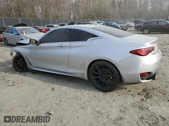 2017 Infiniti Q60 Premium with VIN JN1CV7EL6HM320375, listed as a Copart auction lot 50119904 with 70,620 mi miles and Salvage title. Bid and sale history available at DreamBid. Image 2.