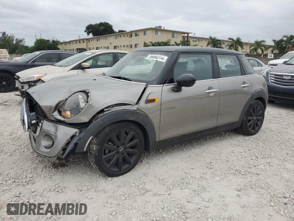 2019 MINI Hardtop 4 Door Cooper with VIN WMWXU1C53K2J02056, listed as a Copart auction lot 76686314 with 44,471 mi miles and Salvage Title. Bid and sale history available at DreamBid. Image 1.