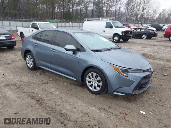 2022 Toyota Corolla LE with VIN JTDEPMAE1N3019021, listed as a IAAI auction lot 41523848 with 50,883 mi miles. Bid and sale history available at carsss.com. Image 1.
