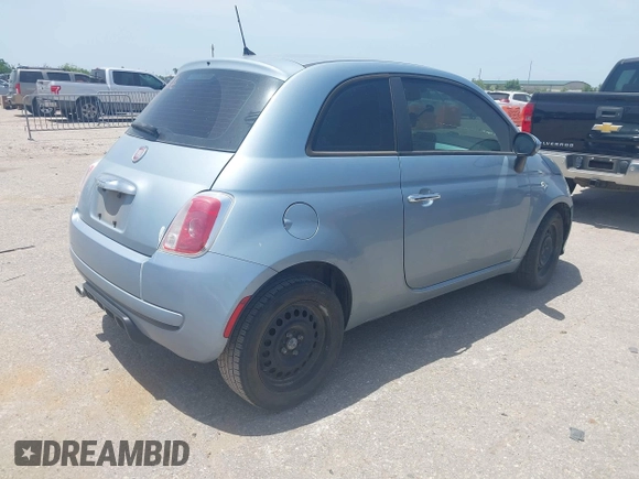 2013 FIAT 500 Pop z VIN 3C3CFFARXDT737103, wystawiony jako IAAI lot #42276502 z przebiegiem 108 215 mil mil oraz . Historia ofert i sprzedaży dostępna na DreamBid. Obrazek 4.