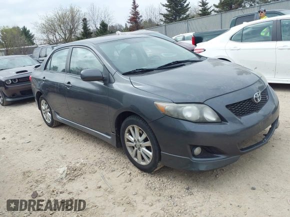 2009 Toyota Corolla with VIN 2T1BU40E99C107244, listed as a IAAI auction lot 42167737 with 164,550 mi miles. Bid and sale history available at carsss.com. Image 1.