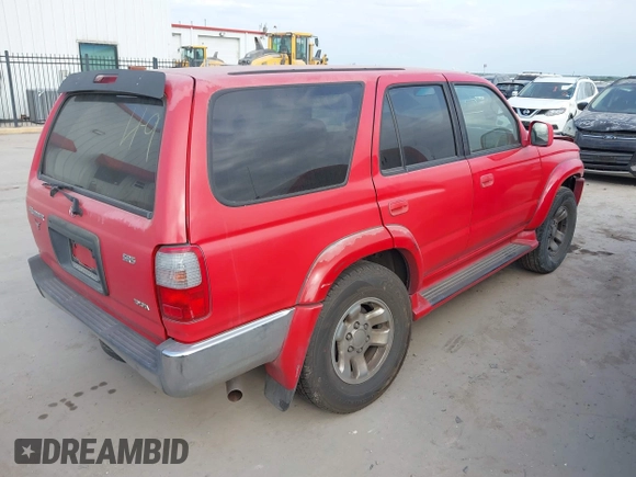 2000 Toyota 4Runner SR5 with VIN JT3GN86R4Y0165201, listed as a IAAI auction lot 42023494 with 153,517 mi miles and . Bid and sale history available at DreamBid. Image 4.