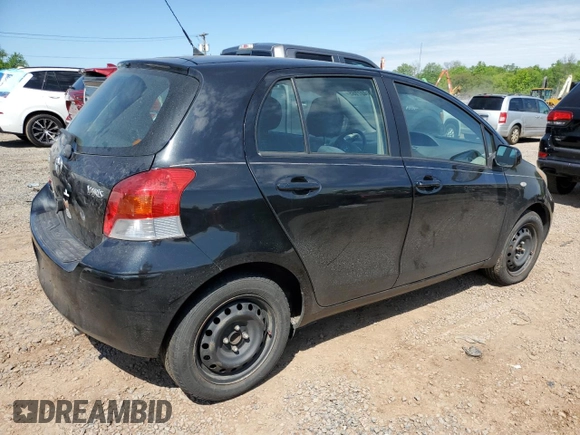 2009 Toyota Yaris with VIN JTDKT903795233081, listed as a Copart auction lot 56407165 with 172,631 mi miles and Clean Title. Bid and sale history available at DreamBid. Image 3.