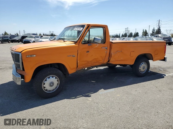 1980 Ford F-150 with VIN F15ERJD0653, listed as a Copart auction lot 52750765 with 27,691 mi miles and Salvage title. Bid and sale history available at DreamBid. Image 1.