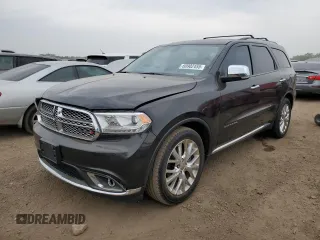 2015 Dodge Durango Citadel with VIN 1C4SDHET2FC771291, listed as a Copart auction lot 60902455 with 130,206 mi miles and Salvage title. Bid and sale history available at DreamBid. Image 1.