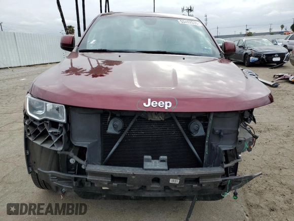 2018 Jeep Grand Cherokee Laredo E with VIN 1C4RJEAG5JC253697, listed as a Copart auction lot 53402515 with 55,649 mi miles and Salvage title. Bid and sale history available at DreamBid. Image 5.