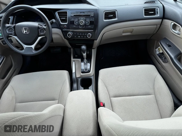 2013 Honda Civic LX with VIN 2HGFB2F56DH580635, listed as a Copart auction lot 59055755 with 52,186 mi miles and Clean title. Bid and sale history available at DreamBid. Image 9.