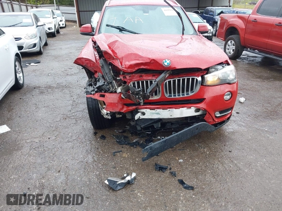 2015 BMW X3 xDrive28i with VIN 5UXWX9C53F0D53537, listed as a IAAI auction lot 41958100 with 165,866 mi miles. Bid and sale history available at carsss.com. Image 6.