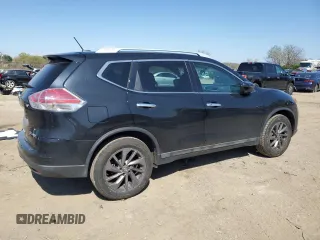 2016 Nissan Rogue SL with VIN 5N1AT2MV2GC834739, listed as a Copart auction lot 52428095 with 56,641 mi miles and Salvage Title. Bid and sale history available at DreamBid. Image 3.